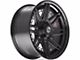 4Play 4PF8 Matte Black Center with Gloss Black Barrel 6-Lug Wheel; 20x9; 0mm Offset (07-13 Sierra 1500)