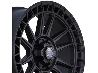 4Play 4PS12 Satin Black 6-Lug Wheel; 22x9; 0mm Offset (07-13 Sierra 1500)