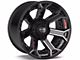 4Play 4P70 Gloss Black with Brushed Face 8-Lug Wheel; 22x12; -44mm Offset (11-14 Sierra 2500 HD)