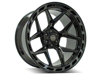 4Play 4P55 Brushed Black 6-Lug Wheel; 20x12; -44mm Offset (07-13 Silverado 1500)