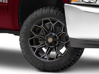 4Play 4P83 Brushed Black 6-Lug Wheel; 20x10; -18mm Offset (07-13 Silverado 1500)