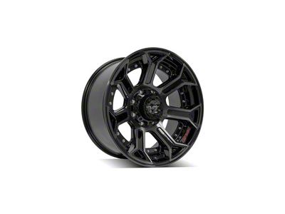 4Play 4P70 Brushed Black 8-Lug Wheel; 20x10; -24mm Offset (11-14 Silverado 2500 HD)