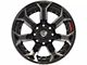 4Play 4P70 Gloss Black with Brushed Face 8-Lug Wheel; 22x10; -24mm Offset (11-14 Silverado 2500 HD)