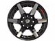 4Play 4P60 Gloss Black with Brushed Face 8-Lug Wheel; 20x10; -24mm Offset (11-14 Silverado 3500 HD SRW)