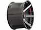 4Play 4P60 Gloss Black with Brushed Face 8-Lug Wheel; 20x10; -24mm Offset (11-14 Silverado 3500 HD SRW)