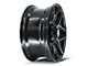 4Play 4P83 Brushed Black 8-Lug Wheel; 20x9; 0mm Offset (11-14 Silverado 3500 HD SRW)