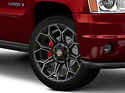 4Play 4P83 Brushed Black 6-Lug Wheel; 22x9; 12mm Offset (07-14 Yukon)