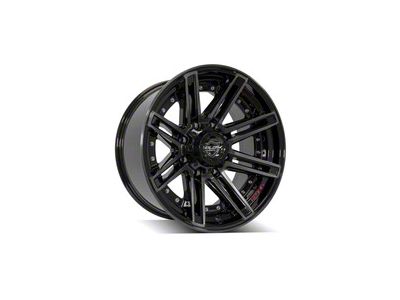 4Play 4P08 Brushed Black 8-Lug Wheel; 20x10; -24mm Offset (08-10 F-250 Super Duty)