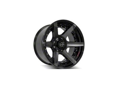 4Play 4P60 Brushed Black 8-Lug Wheel; 22x12; -44mm Offset (08-10 F-250 Super Duty)