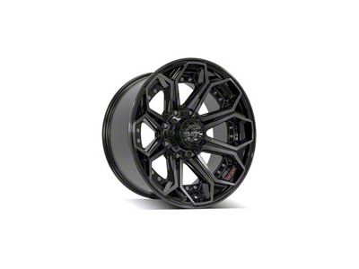 4Play 4P80R Brushed Black 8-Lug Wheel; 20x10; -24mm Offset (08-10 F-250 Super Duty)