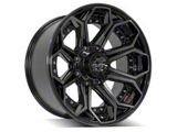 4Play 4P80R Brushed Black 8-Lug Wheel; 20x10; -24mm Offset (08-10 F-350 Super Duty SRW)