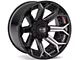 4Play 4P80R Gloss Black with Brushed Face 6-Lug Wheel; 22x12; -44mm Offset (09-14 F-150)