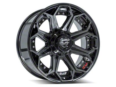 4Play 4P06 Brushed Black 5-Lug Wheel; 20x9; 0mm Offset (09-18 RAM 1500)