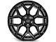 4Play 4P06 Gloss Black with Brushed Face 5-Lug Wheel; 22x12; -44mm Offset (09-18 RAM 1500)