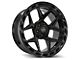 4Play 4P55 Gloss Black with Brushed Face 5-Lug Wheel; 22x10; -18mm Offset (09-18 RAM 1500)
