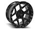 4Play 4P55 Gloss Black with Brushed Face 5-Lug Wheel; 22x10; -18mm Offset (09-18 RAM 1500)