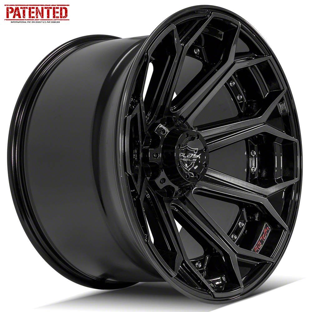 4Play RAM 1500 4P83 Gloss Black with Brushed Face 5-Lug