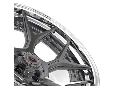 4Play Forged Series 4PF6 Brushed with Tinted Clear Center and Polished Barrel 5-Lug Wheel; 22x10; -18mm Offset (09-18 RAM 1500)