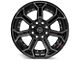 4Play 4P70 Gloss Black with Brushed Face 8-Lug Wheel; 22x10; -24mm Offset (10-18 RAM 2500)