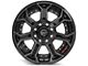4Play 4P70 Gloss Black with Brushed Face 8-Lug Wheel; 20x10; -24mm Offset (10-18 RAM 3500 SRW)