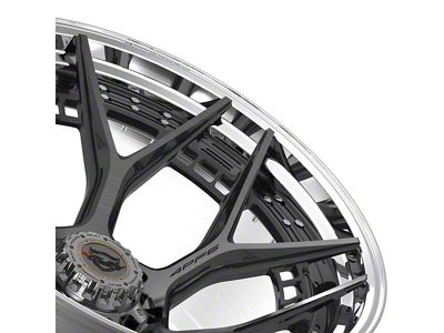 4Play Forged Series 4PF6 Brushed with Tinted Clear Center and Polished Barrel 8-Lug Wheel; 24x14; -76mm Offset (10-18 RAM 3500 SRW)
