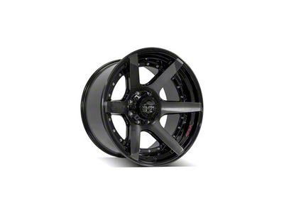 4Play 4P60 Brushed Black 8-Lug Wheel; 22x12; -44mm Offset (11-16 F-250 Super Duty)