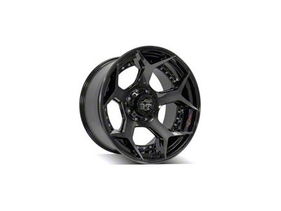 4Play 4P50 Brushed Black 8-Lug Wheel; 22x12; -44mm Offset (11-16 F-350 Super Duty SRW)
