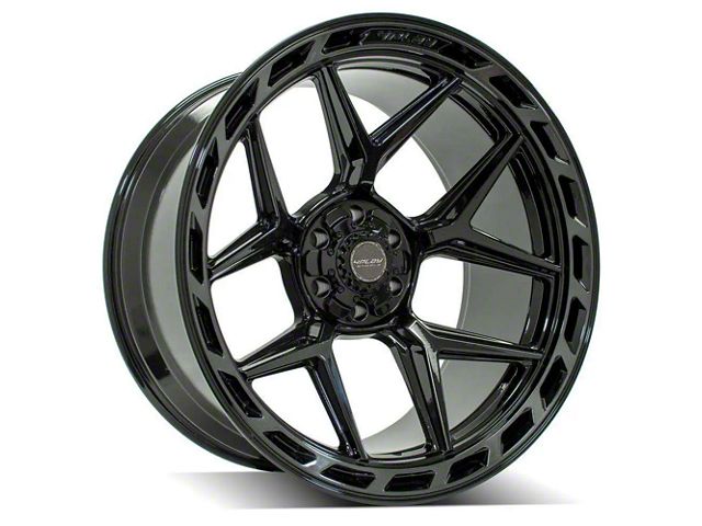 4Play 4P55 Brushed Black 6-Lug Wheel; 20x12; -44mm Offset (14-18 Sierra 1500)