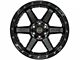 4Play 4P63 Gloss Black with Brushed Face 6-Lug Wheel; 22x12; -44mm Offset (14-18 Sierra 1500)