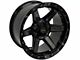 4Play 4P63 Gloss Black with Brushed Face 6-Lug Wheel; 22x12; -44mm Offset (14-18 Sierra 1500)