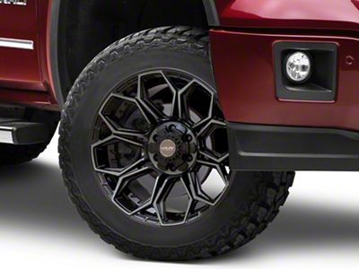 4Play 4P83 Brushed Black 6-Lug Wheel; 20x9; 0mm Offset (14-18 Sierra 1500)