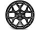 4Play 4P06 Gloss Black with Brushed Face 6-Lug Wheel; 20x10; -18mm Offset (14-18 Silverado 1500)