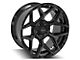 4Play 4P06 Gloss Black with Brushed Face 6-Lug Wheel; 20x10; -18mm Offset (14-18 Silverado 1500)