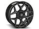 4Play 4P83 Brushed Black 6-Lug Wheel; 22x9; 12mm Offset (14-18 Silverado 1500)