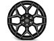 4Play 4P06 Brushed Black 6-Lug Wheel; 22x9; 12mm Offset (15-20 F-150)