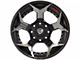 4Play 4P50 Gloss Black with Brushed Face 6-Lug Wheel; 22x10; -18mm Offset (15-20 F-150)