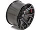 4Play 4P70 Gloss Black with Brushed Face 6-Lug Wheel; 22x12; -44mm Offset (15-20 F-150)
