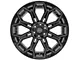 4Play 4P83 Gloss Black with Brushed Face 6-Lug Wheel; 22x10; -18mm Offset (15-20 F-150)