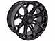 4Play 4P83 Gloss Black with Brushed Face 6-Lug Wheel; 22x12; -44mm Offset (15-20 F-150)