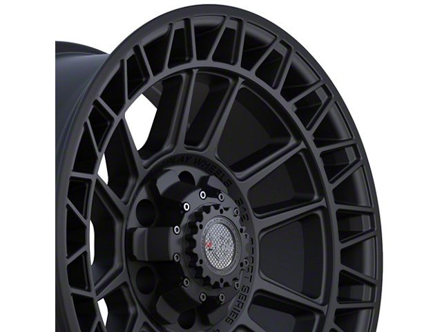 4Play 4PS12 Satin Black 6-Lug Wheel; 18x9; 0mm Offset (15-20 F-150)