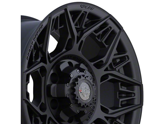 4Play 4PS60 Satin Black 6-Lug Wheel; 17x9; 0mm Offset (15-20 F-150)