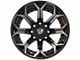 4Play 4P80R Gloss Black with Brushed Face 8-Lug Wheel; 20x10; -24mm Offset (15-19 Sierra 2500 HD)