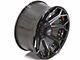 4Play 4P80R Gloss Black with Brushed Face 8-Lug Wheel; 20x10; -24mm Offset (15-19 Sierra 2500 HD)