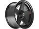 4Play 4PF5 Matte Black with Gloss Black 8-Lug Wheel; 20x9; 0mm Offset (15-19 Sierra 2500 HD)