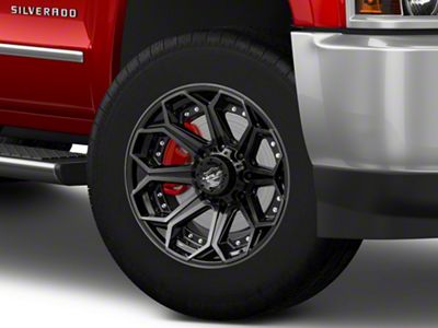 4Play 4P80R Brushed Black 8-Lug Wheel; 20x9; 0mm Offset (15-19 Silverado 2500 HD)