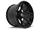 4Play Forged Series 4PF6 Matte Black Center with Gloss Black Barrel 8-Lug Wheel; 24x14; -76mm Offset (15-19 Silverado 2500 HD)