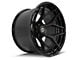 4Play Forged Series 4PF6 Matte Black Center with Gloss Black Barrel 8-Lug Wheel; 24x14; -76mm Offset (15-19 Silverado 3500 HD SRW)