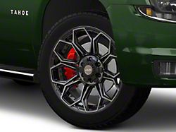 4Play 4P83 Brushed Black 6-Lug Wheel; 22x9; 12mm Offset (15-20 Tahoe)