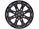4Play 4P83 Gloss Black with Brushed Face 6-Lug Wheel; 22x12; -44mm Offset (15-20 Tahoe)
