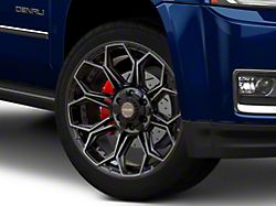 4Play 4P83 Brushed Black 6-Lug Wheel; 22x9; 12mm Offset (15-20 Yukon)